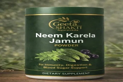 500g Geeta Shakti Dietary Supplement Neem Karela Jamun Powder